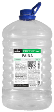Фаина (Faina), жидкое мыло Про Брайт с ароматом лимона без перламутра 5л, ПЭТ (180-5П)