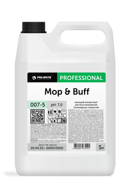 Моп энд Баф (Mор & Buff), 5л.  моющие и восстанавливающее ср-во для пола, содержащее полимер (007-5)