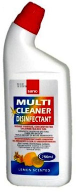 Сано Мульти Клинер Дезинфектант (Sano Multi Cleaner Disinfectant) гель для мытья поверхностей 0,75л