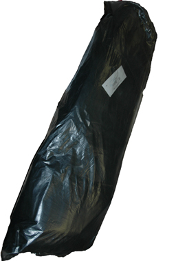 Мешки для мусора 180л черные 90х110 80 мкм (50 шт)