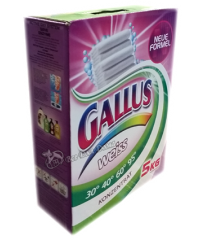 Gallus wiess универсальный концентрированный стиральный порошок для белого белья 5 кг.