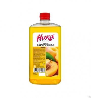 Ника-Свежесть абрикос 1л, мыло жидкое