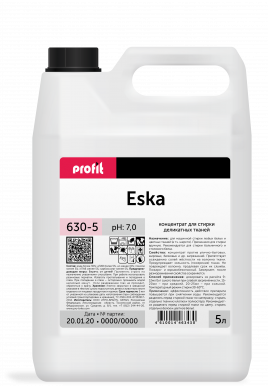 Профит Эска (Profit Eska) 5 л. Концентрированное средство для ручной и машинной стрки для деликатных тканей (шерсть, синтетика, хлопок, шелк и др.) (630-5)