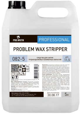 Проблем Вакс стриппер (Problem Wax Stripper) 5л стриппер для тяжелоудаляемых полимеров (082-5)