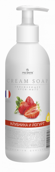 CREAM SOAP "КЛУБНИКА И ЙОГУРТ". 500 МЛ