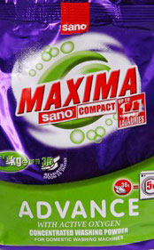 Порошок стиральный Сано Максима Адванс (Sano Maxima Advance)  концентрированный 2,5 кг