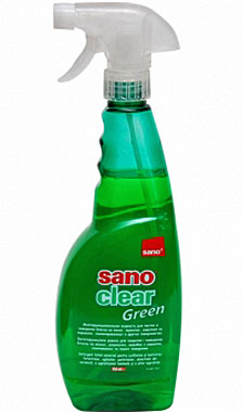 Саноклир Грин (Sano Clear Green) жидкость для мытья стёкол 750мл