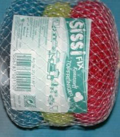 Siral Мочалка пластик в сетке Sissi Fix 3 шт.