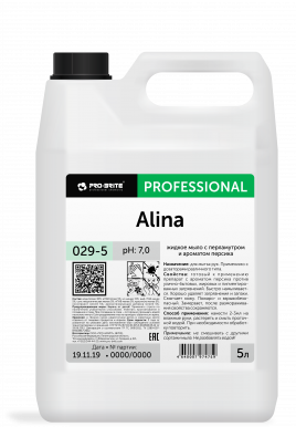 Алина (Alina) жидкое мыло персик (с перламутром) 5л (029-5)